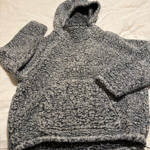 PINK Victoria's Secret Gray Sherpa Hoodie